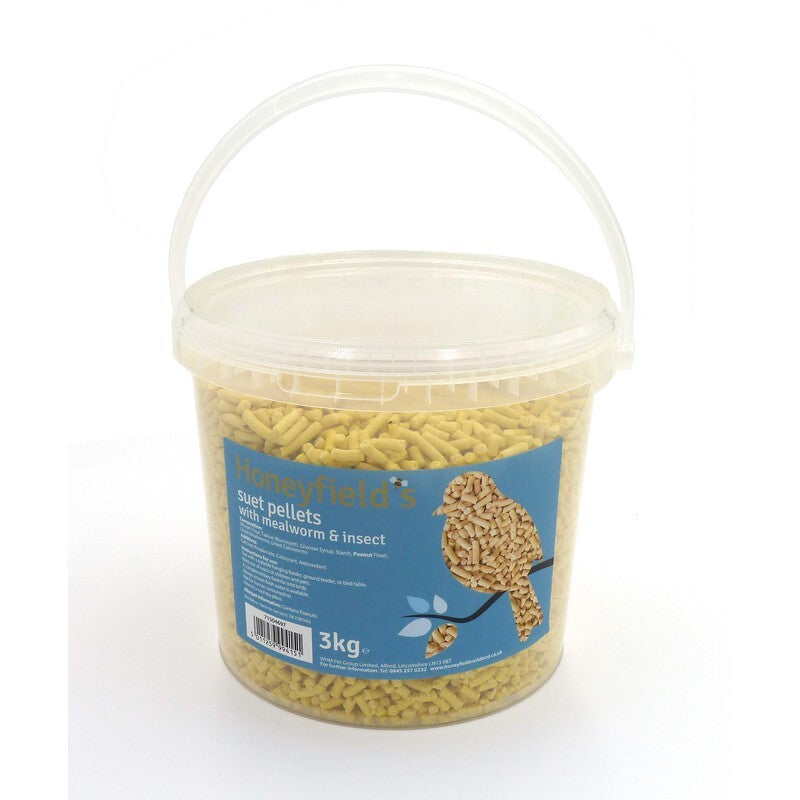 Honeyfields Mealworm & Insect Suet Pellets Tub 3kg