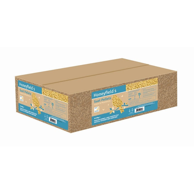 Honeyfields Mealworm & Insect Suet Pellets Box 12.6kg