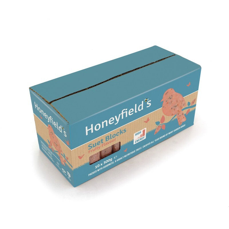 Honeyfields Fruity Flavour Suet Blocks 300g x 10