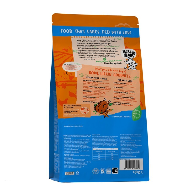 Barking Heads Little Paws Bowl Lickin Goodness Chicken 1.5kg x 4