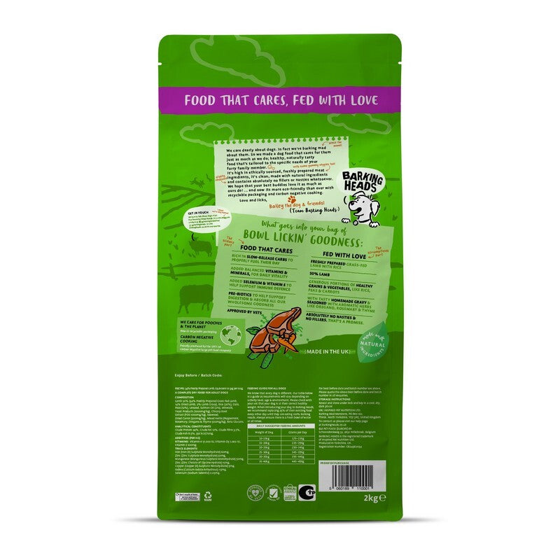 Barking Heads All Hounder Bowl Lickin Goodness Lamb 2kg x 4
