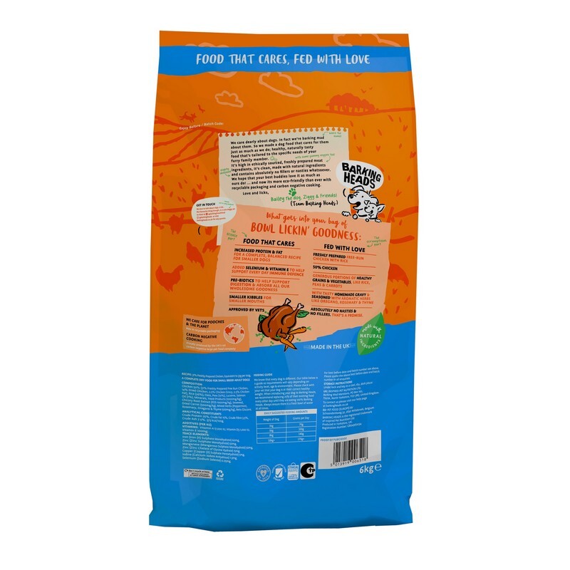Barking Heads Little Paws Bowl Lickin Goodness Chicken 6kg