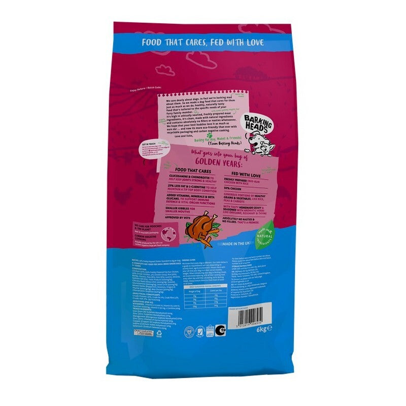 Barking Heads Little Paws Golden Years Chicken 6kg