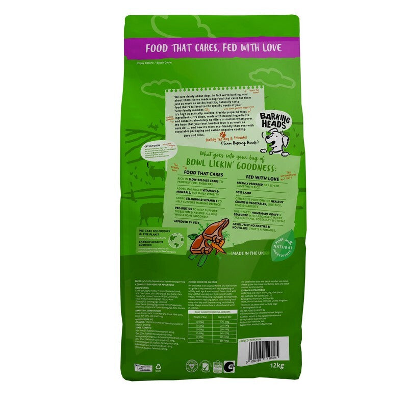 Barking Heads All Hounder Bowl Lickin Goodness Lamb 12kg