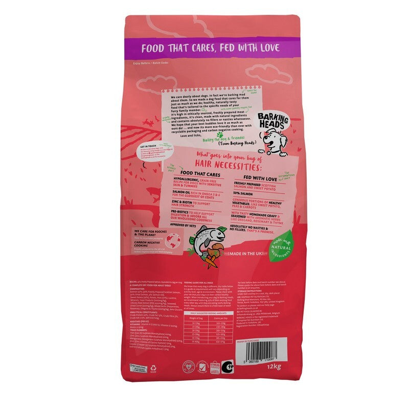 Barking Heads All Hounder Hair Necessities Grain Free Salmon 12kg