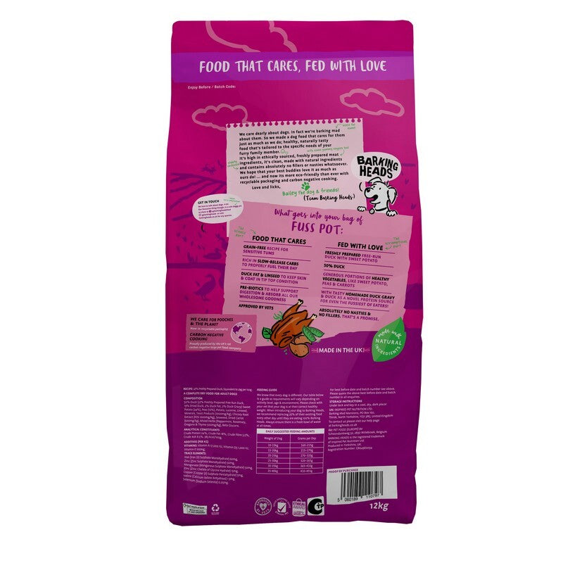 Barking Heads All Hounder Fuss Pot Grain Free Duck 12kg