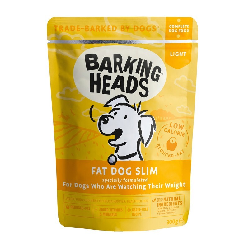 Barking Heads Wet Fat Dog Slim Pouches 300g x 10