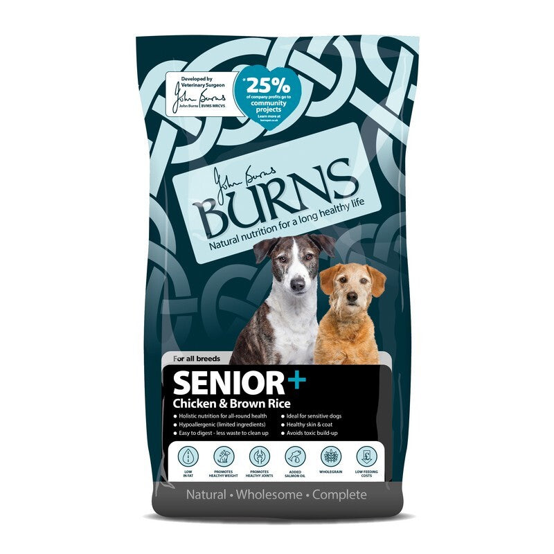 Burns Senior+ Chicken & Brown Rice 12kg