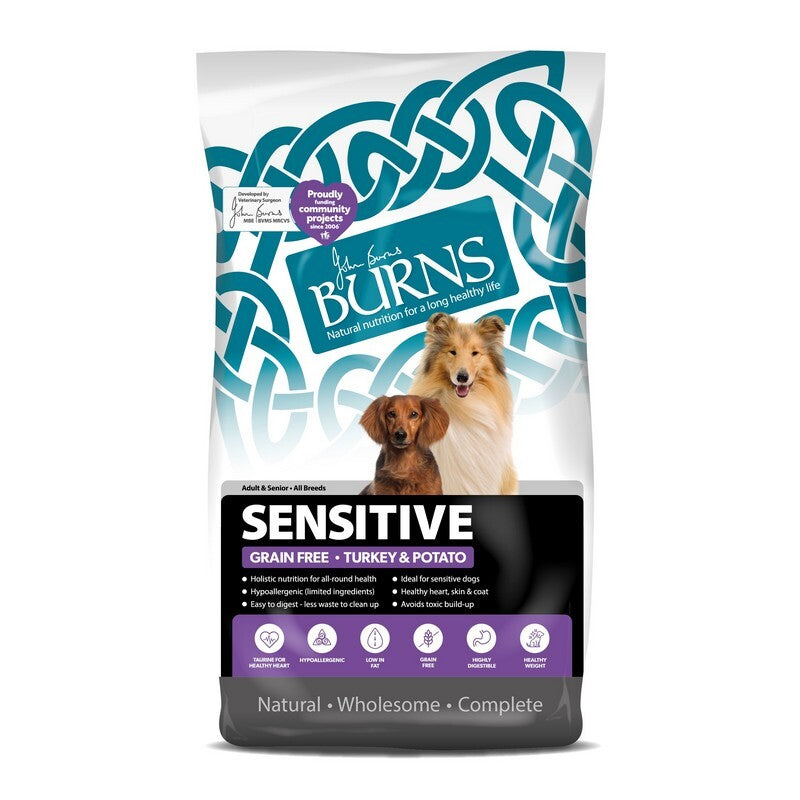 Burns Sensitive Grain Free Turkey & Potato 2kg