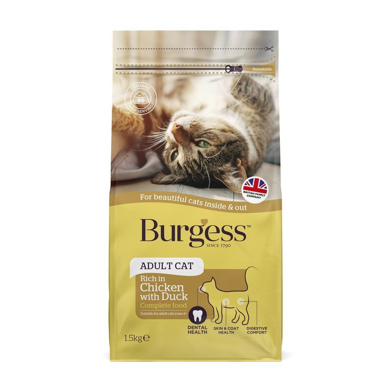 Burgess Adult Cat Chicken & Duck 10kg