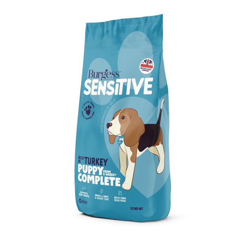 Burgess Sensitive Puppy Turkey 12.5kg