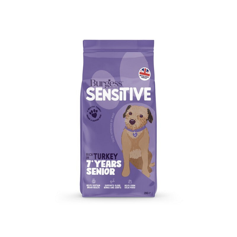Burgess Sensitive Senior 7+ Turkey 2kg