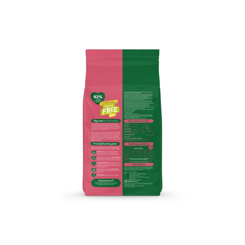 Burgess Excel Mature Rabbit Nuggets with Cranberry & Thyme 1.5kg x 4