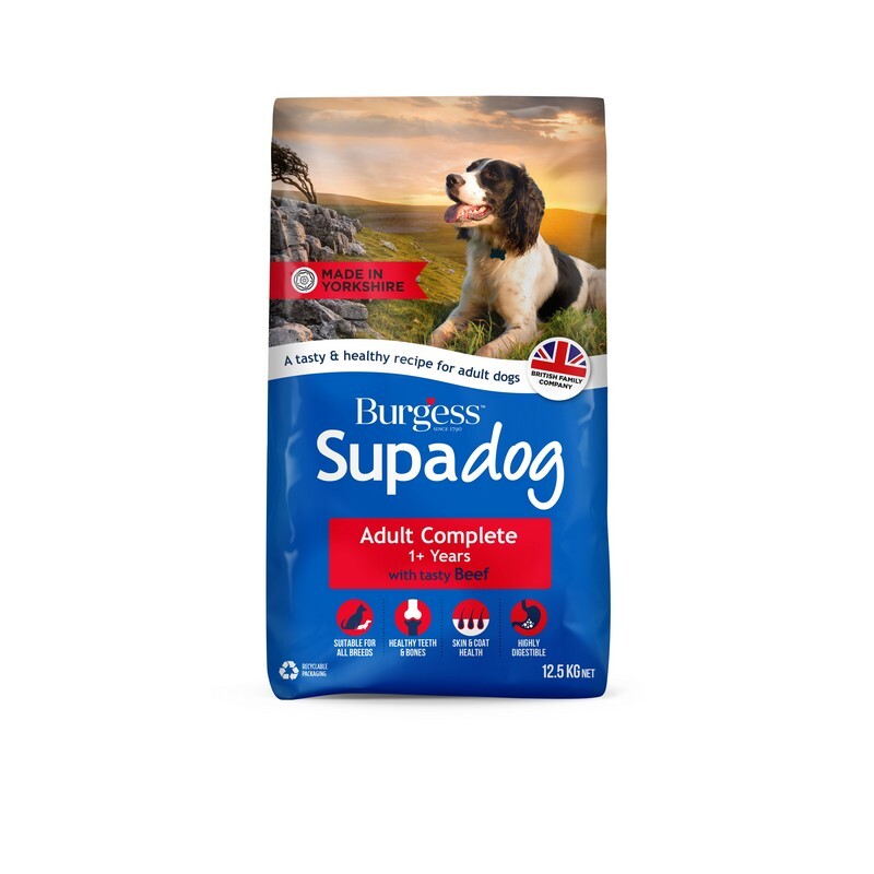 Burgess Supadog Adult with Tasty Beef 12.5kg