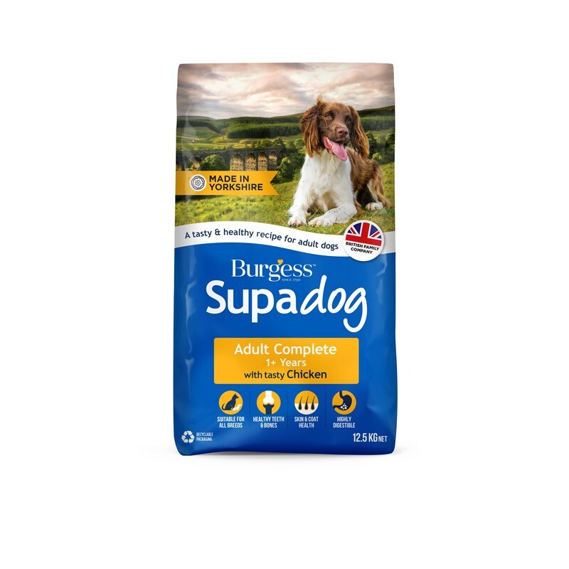 Burgess Supadog Adult with Tasty Chicken 12.5kg