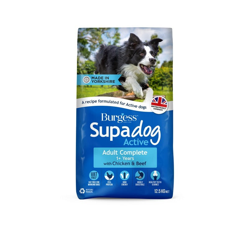 Burgess Supadog Active with Chicken & Beef 12.5kg