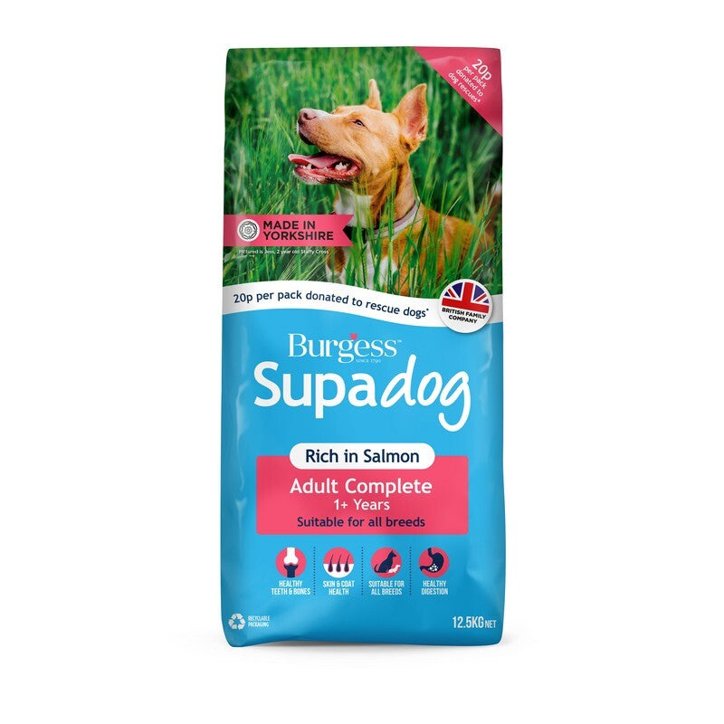 Burgess Supadog Adult Rich in Salmon 12.5kg