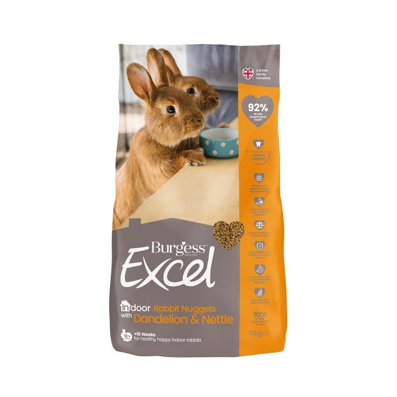 Burgess Excel Indoor Rabbit Nuggets 10kg