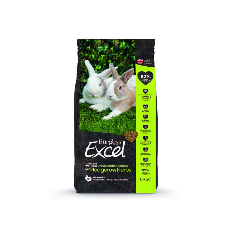 Burgess Excel Rabbit Natures Blend 1.5kg x 4
