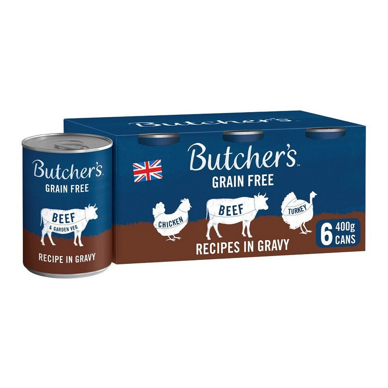 Butchers Grain Free Recipes in Gravy Tins 400g x 6 x 4