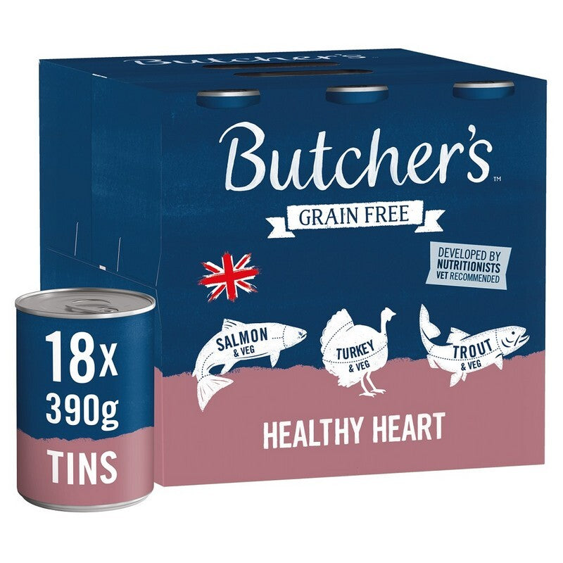 Butchers Grain Free Healthy Heart Tins 390g x 18