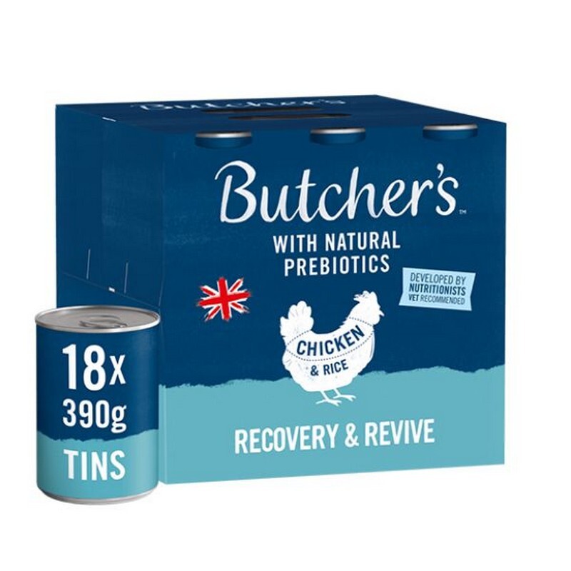 Butchers Recovery & Revive Chicken & Rice Loaf Tins 390g x 18