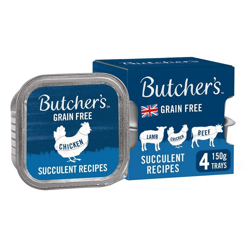 Butchers Grain Free Succulent Recipes Foils 150g x 4 x 6