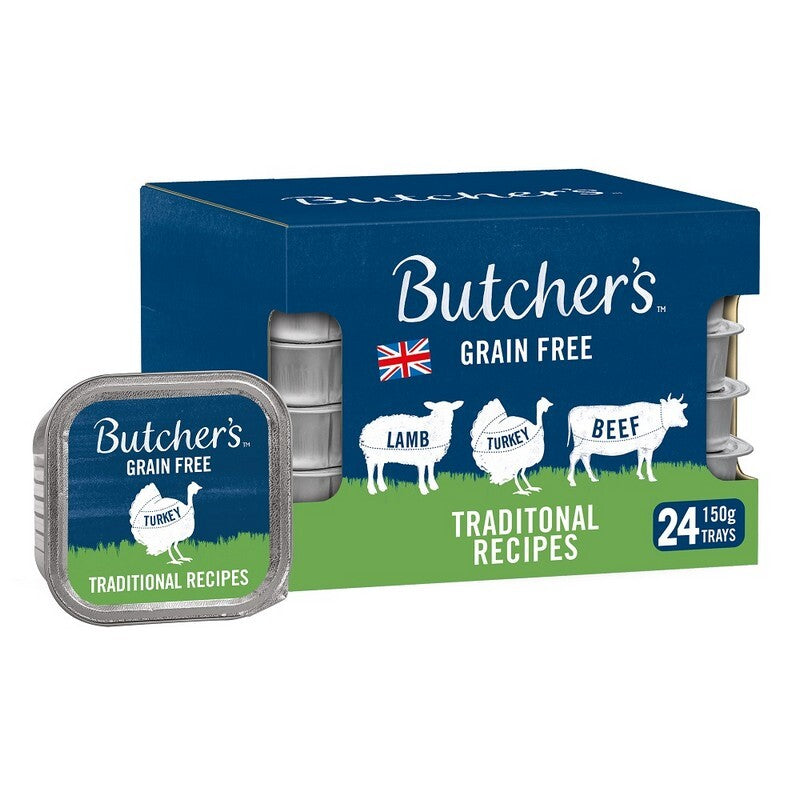 Butchers Grain Free Traditional Recipes Foils 150g x 24