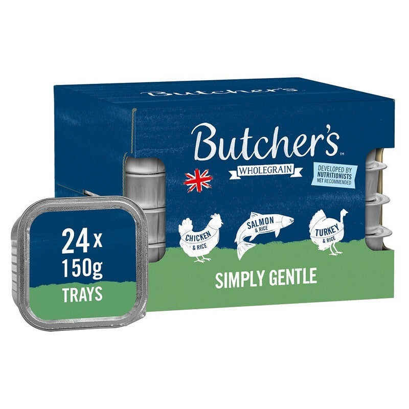 Butchers Wholegrain Simply Gentle Foils 150g x 24