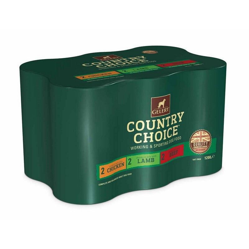 Gelert Country Choice Adult Dog Variety in Jelly Dog Food 1200g x 6