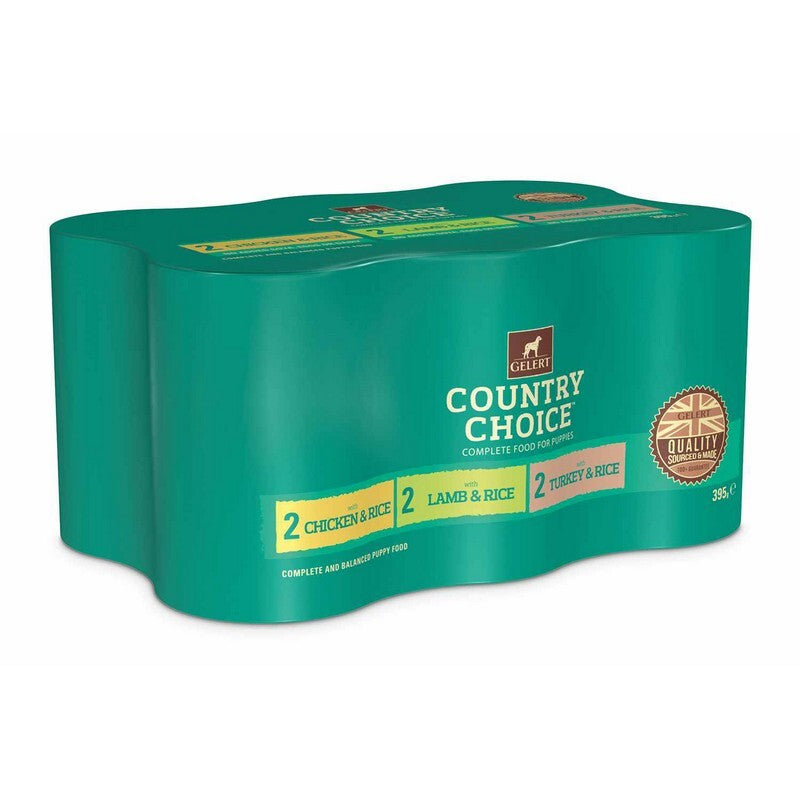 Gelert Country Choice Puppy Variety in Jelly 395g x 6 x 4