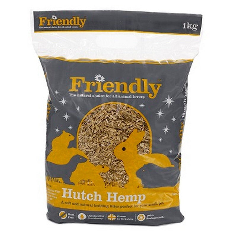 Friendly Small Hutch Hemp 1kg x 4