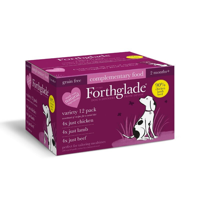 Forthglade Adult Just Grain Free Multicase Trays 395g x 12
