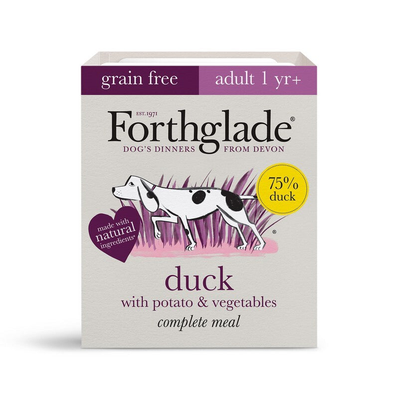 Forthglade Grain Free Duck Adult Dog Food 395g x 18