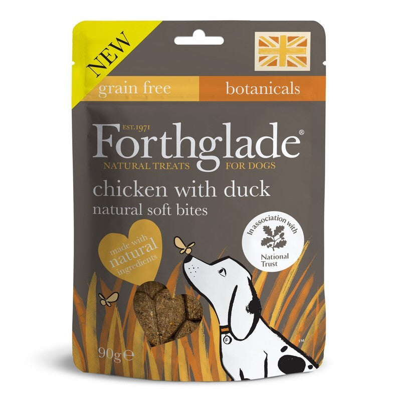 Forthglade National Trust Soft Bites Chick with Duck Treats 90g x 8