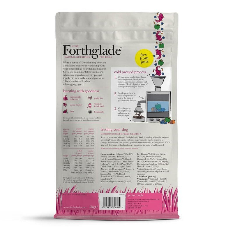 Forthglade Adult Cold Pressed Grain Free Salmon with Sweet Potato 2kg
