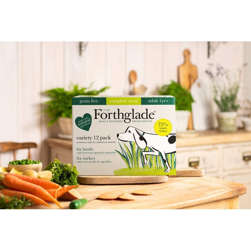 Forthglade Adult Complete Grain Free Duo Lamb & Turkey 395g x 12