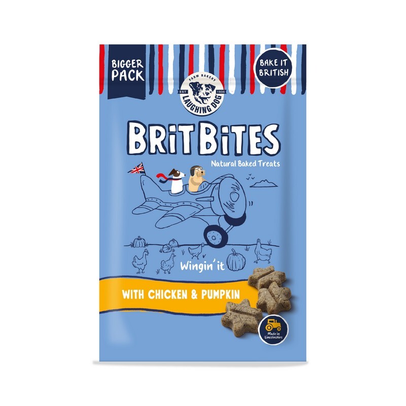 Laughing Dog Brit Bites Grain Free Chicken & Pumpkin 175g x 7
