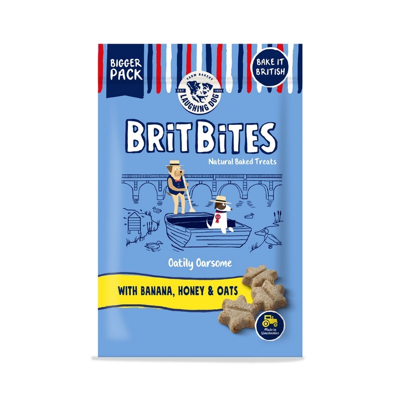 Laughing Dog Brit Bites Wheat Free Banana Honey & Oats 175g x 7