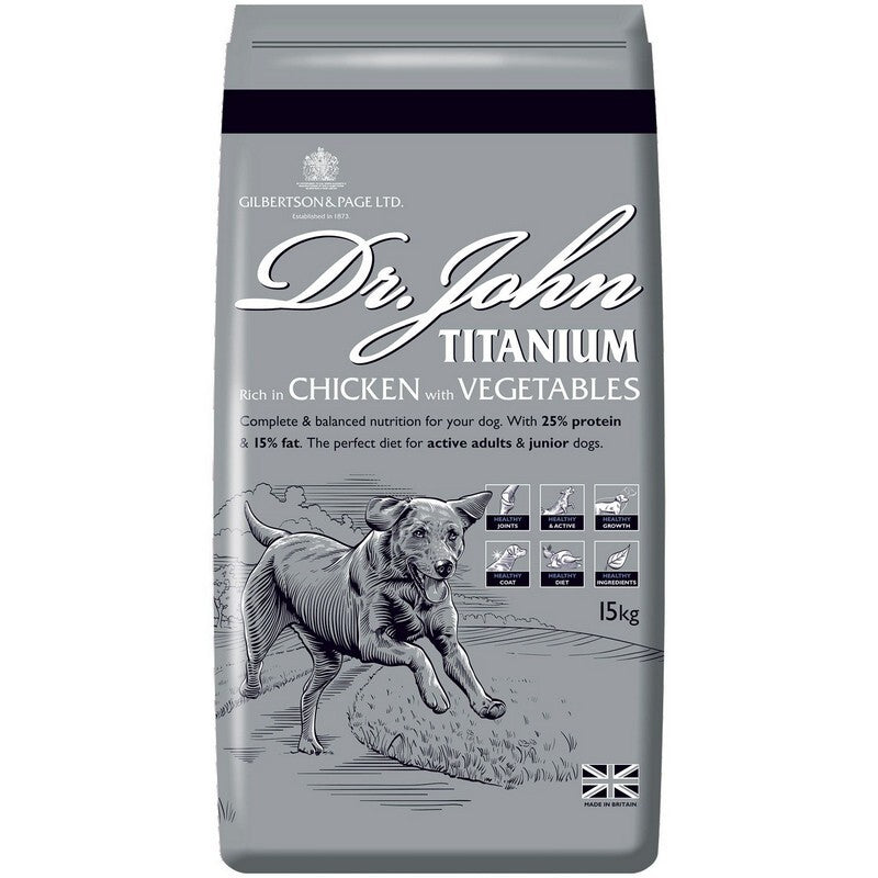 Dr John Titanium Chicken with Veg 4kg
