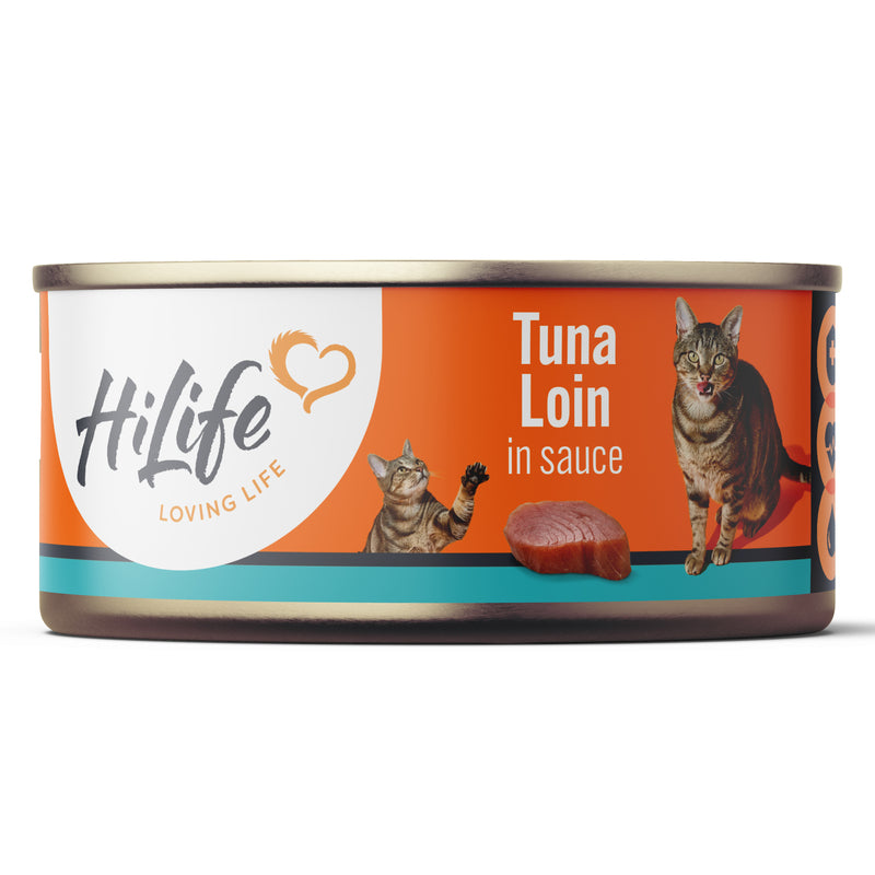 HiLife Cat Tuna Loin in Sauce Tins 70g x 12