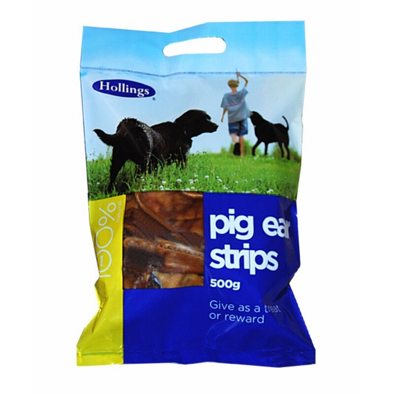 Hollings Pig Ear Strips 500g x 6