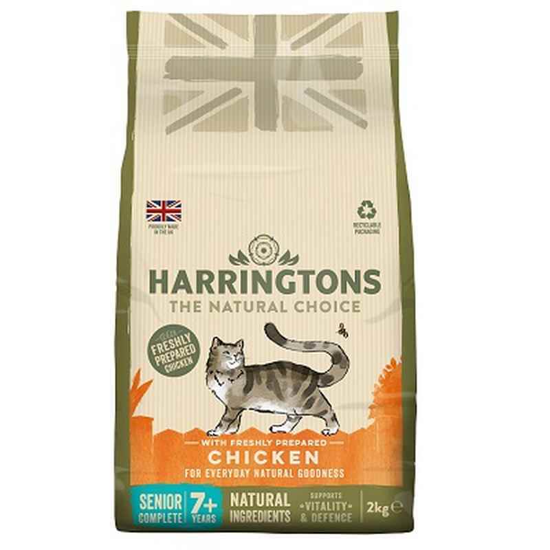 Harringtons Cat Senior Chicken 2kg x 4