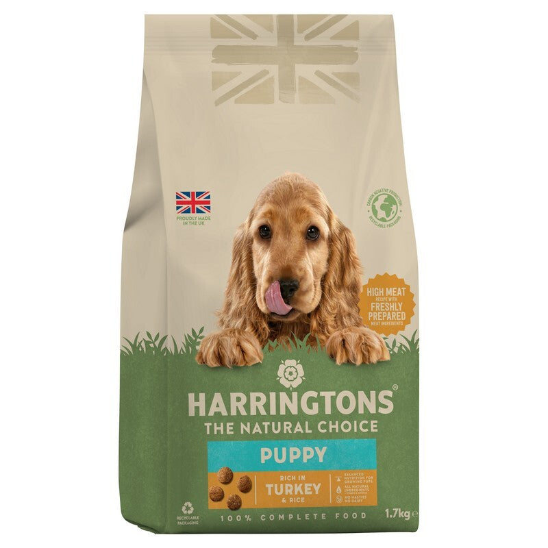 Harringtons Puppy rich in Turkey & Rice 1.7kg x 4