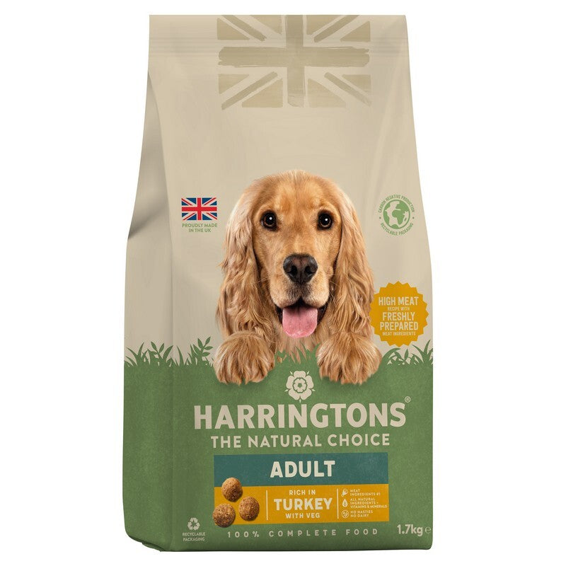 Harringtons Adult rich in Turkey & Veg 1.7kg x 4