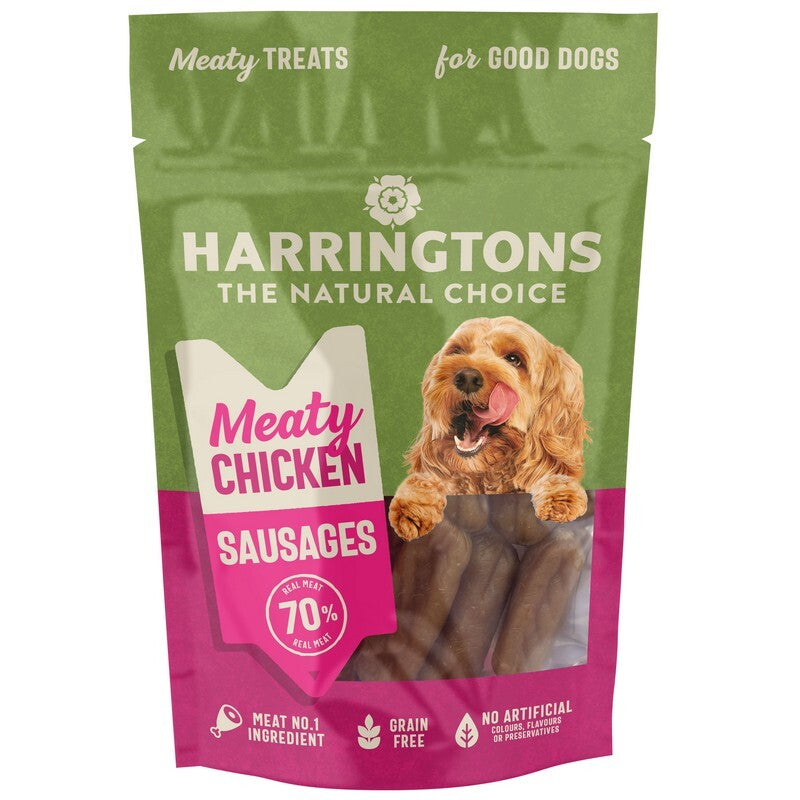 Harringtons Natural Choice Meaty Chicken Sausages Treats 70g x 8