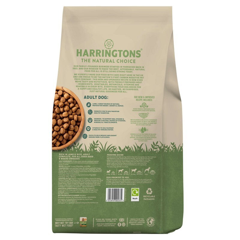 Harringtons Adult rich in Lamb & Rice 4kg x 3