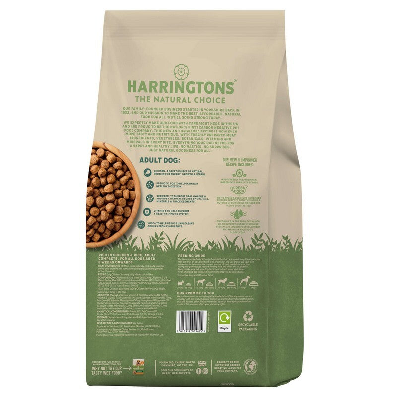 Harringtons Adult rich in Chicken & Rice 4kg x 3
