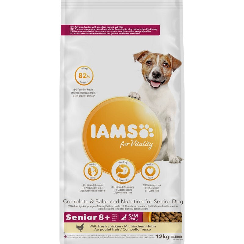 Iams Dog Senior Small/Medium Chicken 12kg