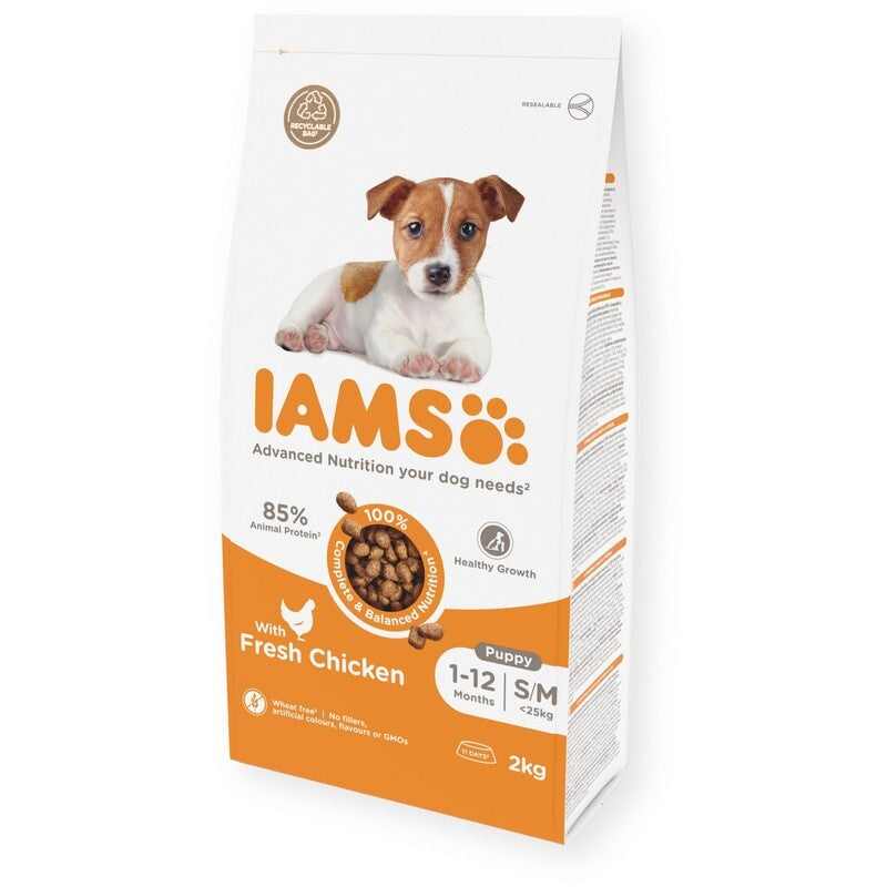 Iams Puppy Small/Medium Chicken 2kg x 2